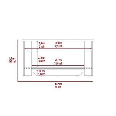 Daffodil Bench, Liftable Top And Lower Panel