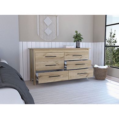 Luxor Six Drawer Double Dresser