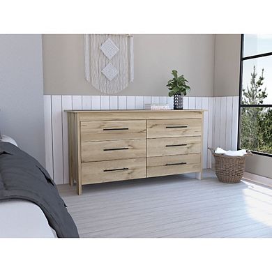 Luxor Six Drawer Double Dresser