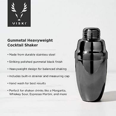 Gunmetal Heavyweight Cocktail Shaker by Viski