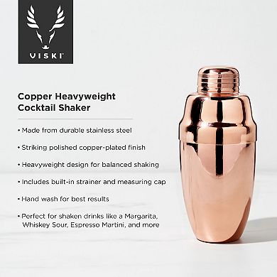 Summit Heavyweight Cocktail Shaker in Copper Viski®