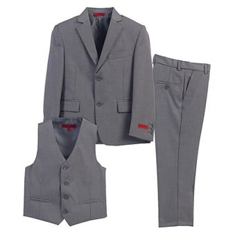Gioberti Kid's Formal 3 pc Suit, Jacket, Vest, And Dress Pants Suit Set