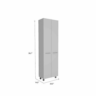 Pensacola, Double Door Pantry Cabinet, Five Interior Shelve