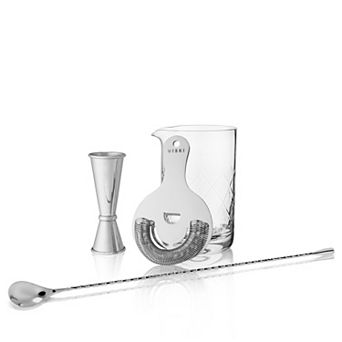 4 pc Stainless Steel Mixologist Barware Set by Viski®