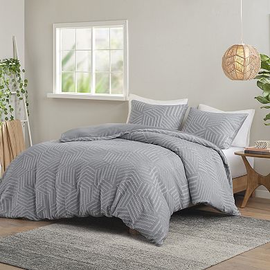 Urban Habitat Soren 3-piece Matelassé Jacquard Duvet Cover Set