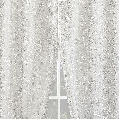 Sun Zero 2-pack Sierra Magnetic Closure 100% Blackout Back Tab Curtain Panel Pair
