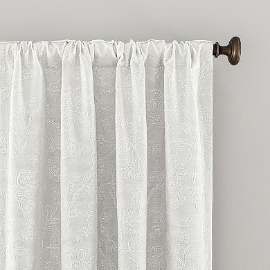 Sun Zero 2-pack Sierra Magnetic Closure 100% Blackout Back Tab Curtain Panel Pair