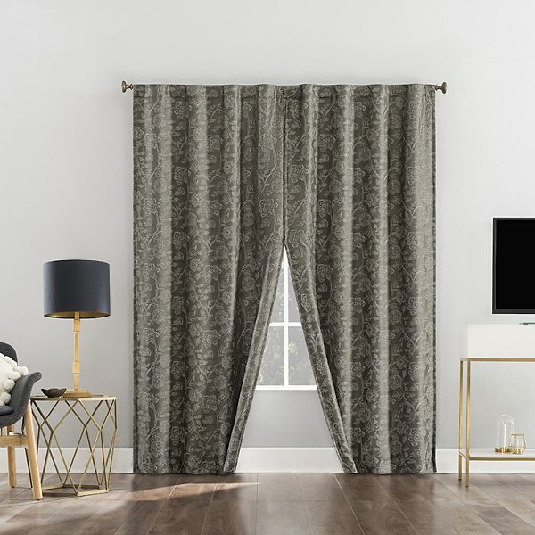 Sun Zero 2pack Sierra Closure 100 Blackout Back Tab Curtain Panel Pair