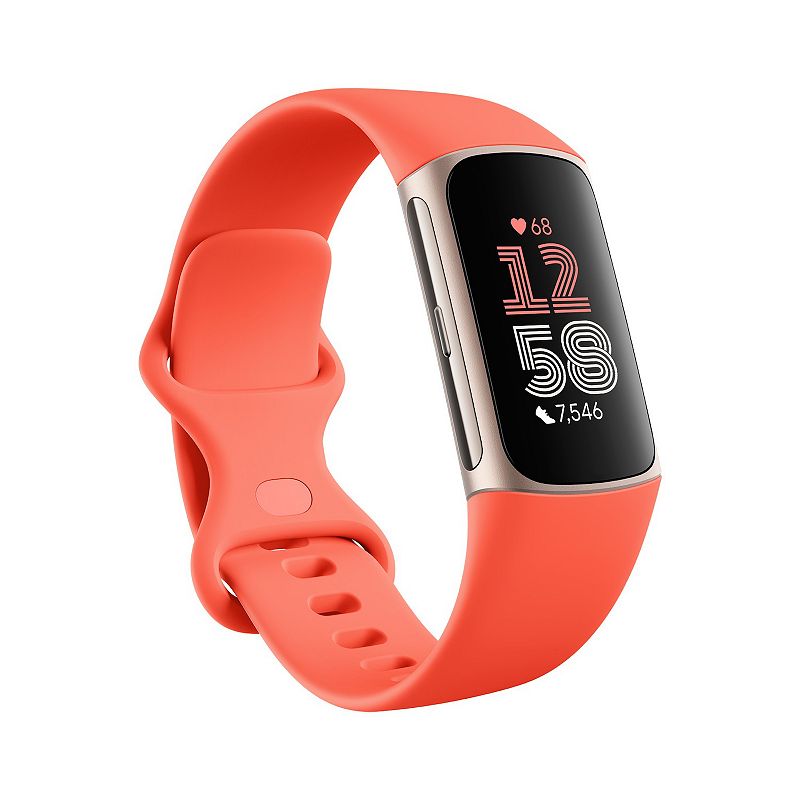 Fitbit Charge 6 Premium Fitness & Health Tracker, Pink