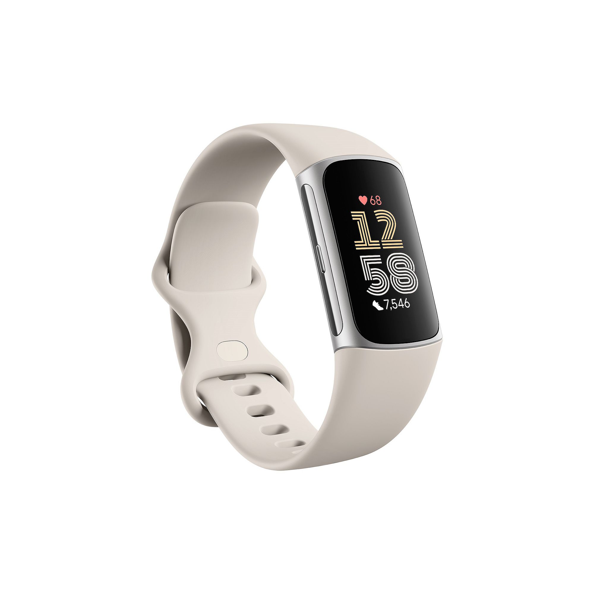 Fitbit Charge 6 Premium Fitness & Health Tracker, Porcelain