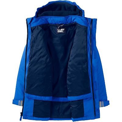 Kids 2 20 Lands End Squall Waterproof Insulated 3 in 1 Parka