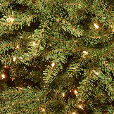 National Tree Company 7 1/2-ft. Pre-Lit Dunhill Fir Hinged Artificial Christmas Tree