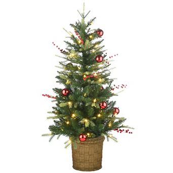 National Tree Company 4-ft. Pre-Lit Feel Real® Scotch Creek Fir Artificial Entrance Tree