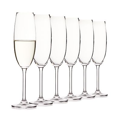 6-pc. Champagne Flute Glass Set