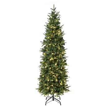 National Tree Company 6-ft. Pre-Lit Feel-Real® Duxbury Slim Hinged Artificial Christmas Tree