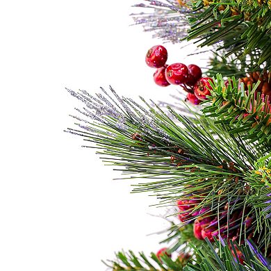 National Tree Company 4-ft. Pre-lit Crestwood Spruce Berry & Pinecones Artificial Christmas Entrance Tree
