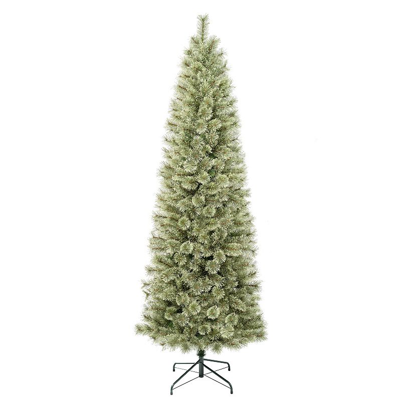 National Tree Company First Traditions 7.5' Unlit Slim Arcadia Cashmere Pine Hinged Artificial Christmas Tree