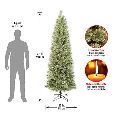 National Tree Company 7.5-ft. Arcadia Pine Cashmere Slim Hinged Tree