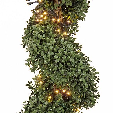 National Tree Company 44-in. Pre-Lit Boxwood Spiral Topiary