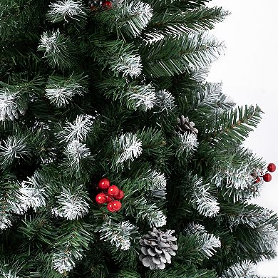 National Tree Company 4 1/2-ft. Cullen Berries & Pinecones Hinged Artificial Christmas Tree