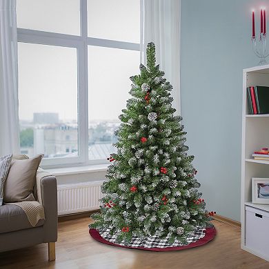 National Tree Company 4 1/2-ft. Cullen Berries & Pinecones Hinged Artificial Christmas Tree