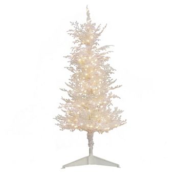 National Tree Company HGTV-4-ft. Christmas by the Sea Coral Pre-Lit Artificial Christmas Tree