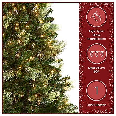 National Tree Company 9-ft. Pre-Lit Charleston Pine Hinged Artificial Christmas Tree