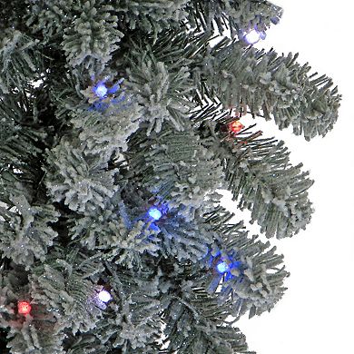 National Tree Company 4-ft. Pre-Lit Feel Real Snowy Sheffield Spruce Artificial Entrance Tree