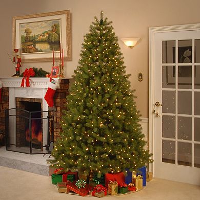 National Tree Company 6 1/2-ft. Pre-Lit Feel Real® Downswept Douglas ...