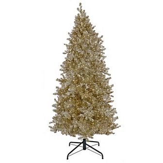 National Tree Company 10-ft. Platinum Hinged Spruce LED Artificial Christmas Tree