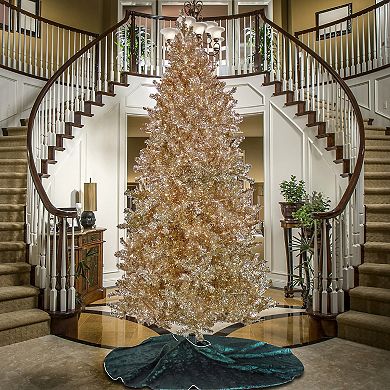 National Tree Company 10-ft. Platinum Hinged Spruce LED Artificial Christmas Tree