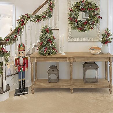 National Tree Company HGTV-9-ft. Holiday Greenery & Berry Garland