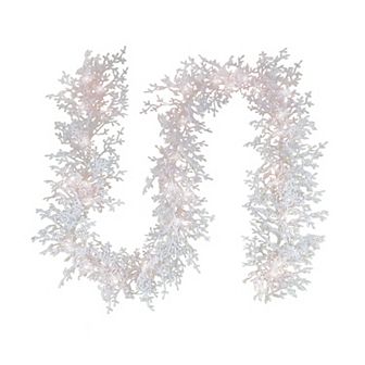 National Tree Company HGTV-6-ft. Christmas by the Sea Coral Pre-Lit Garland