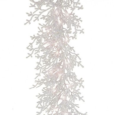 National Tree Company HGTV-6-ft. Christmas by the Sea Coral Pre-Lit Garland