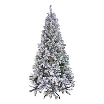 National Tree Company 6 1/2-ft. Feel Real® Snowy Mixed Pine Artificial Christmas Tree