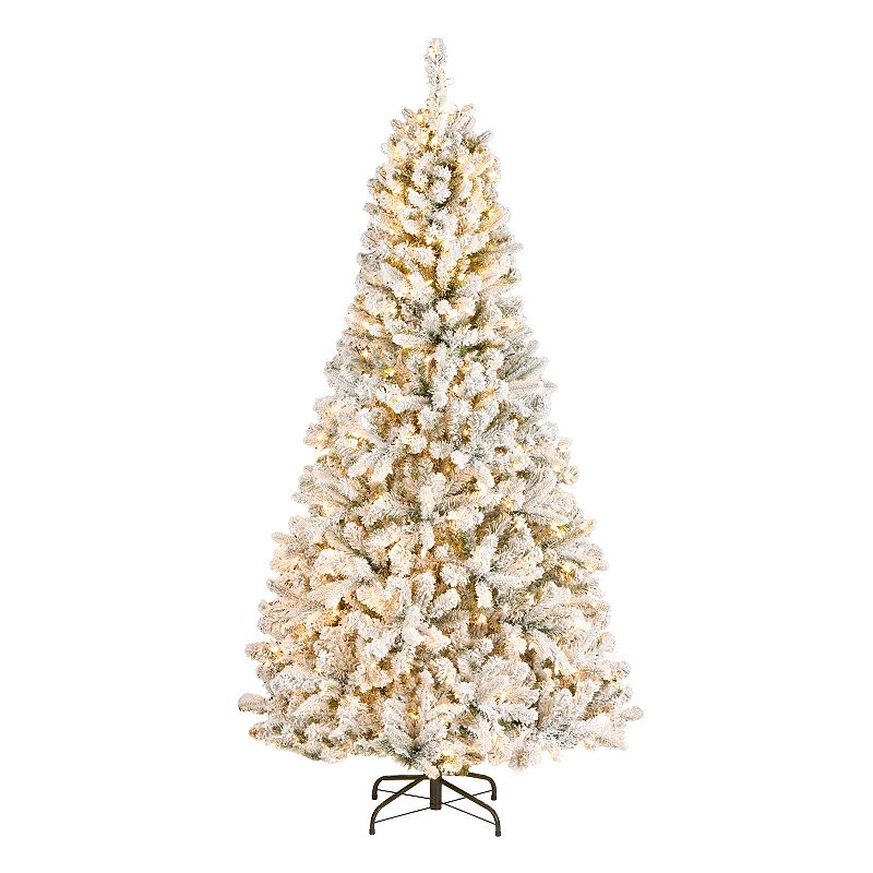 National Tree Company 6 1/2-ft. Feel Real® Snowy Mixed Pine Artificial Christmas Tree, Green