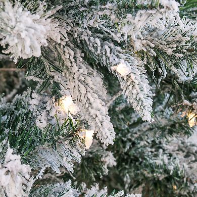 National Tree Company 6 1/2-ft. Feel Real Snowy Mixed Pine Artificial Christmas Tree