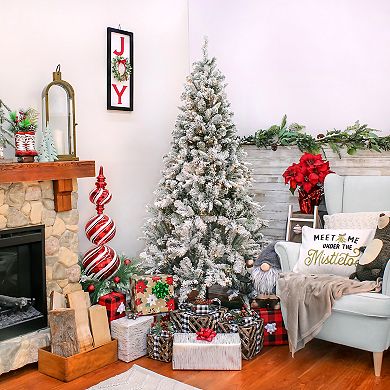 National Tree Company 6 1/2-ft. Feel Real Snowy Mixed Pine Artificial Christmas Tree