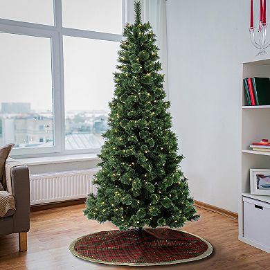 National Tree Company 7 1/2-ft. Pre-Lit Pilchuck Pine Hinged Artificial Christmas Tree