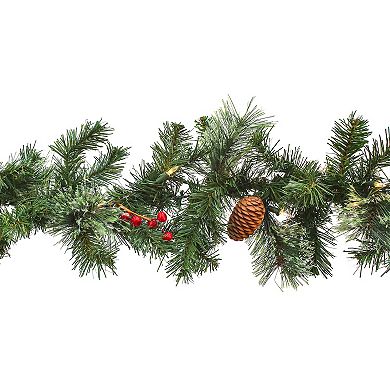 National Tree Company 24-in. Pre-Lit Glistening Pine Small Artificial Christmas Garland