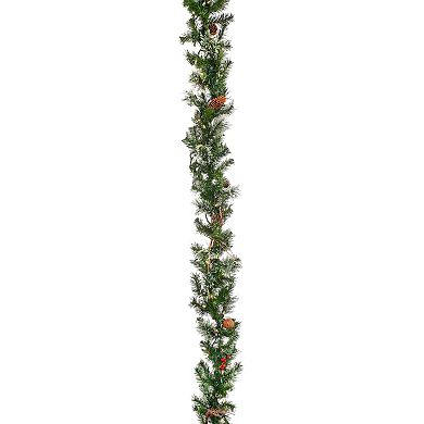 National Tree Company 24-in. Pre-Lit Glistening Pine Small Artificial Christmas Garland