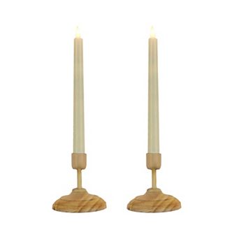National Tree Company HGTV Heritage Flameless LED Window Candles 2 pc Set