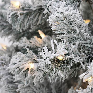National Tree Company 6-ft. Acacia Flocked Hinged Artificial Christmas Tree 