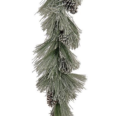 National Tree Company Snowy Long Needle Artificial Garland