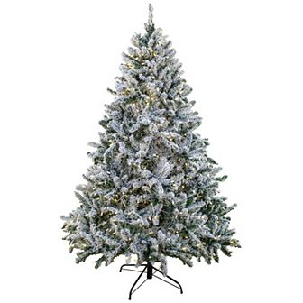 National Tree Company 9-ft. Pre-Lit Snowy Hudson Hinged Artificial Christmas Tree