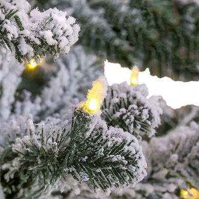 National Tree Company 9-ft. Pre-Lit Snowy Hudson Hinged Artificial Christmas Tree
