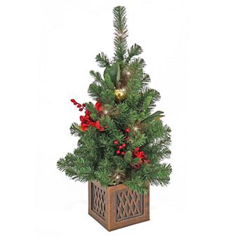 National Tree Company 36 in Pre-Lit Christmas Vienna Waltz Decorated Table Top Tree