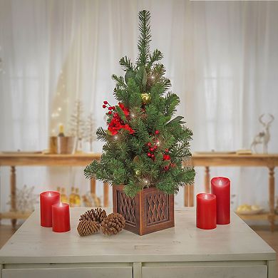 National Tree Company 36-in. Pre-Lit Christmas Vienna Waltz Decorated Table Top Tree