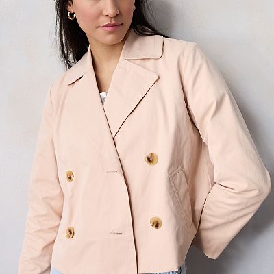 Petite LC Lauren Conrad Short Trench Coat