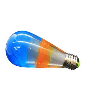 Handmade Resin Fire Light Bulb